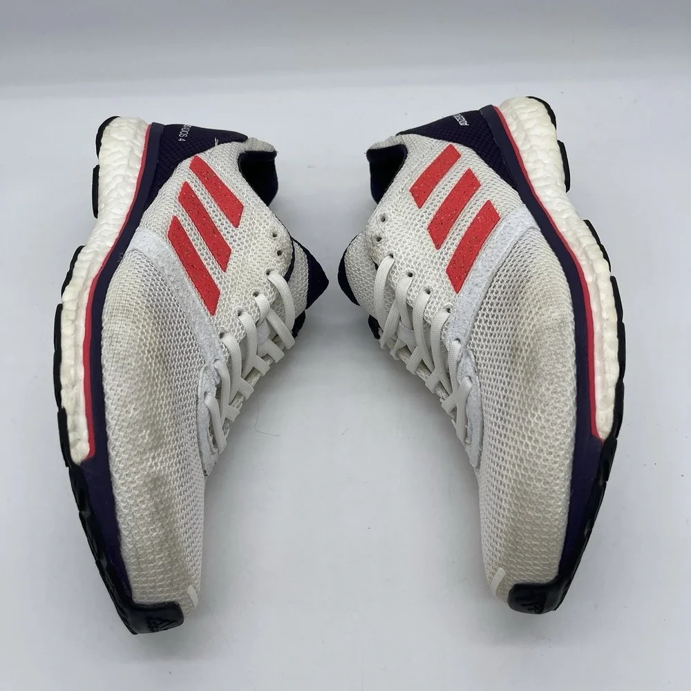 Adidas AdiZero Adios 4 Boost Women's Size 10 Running Shoes B37375 White Sneaker